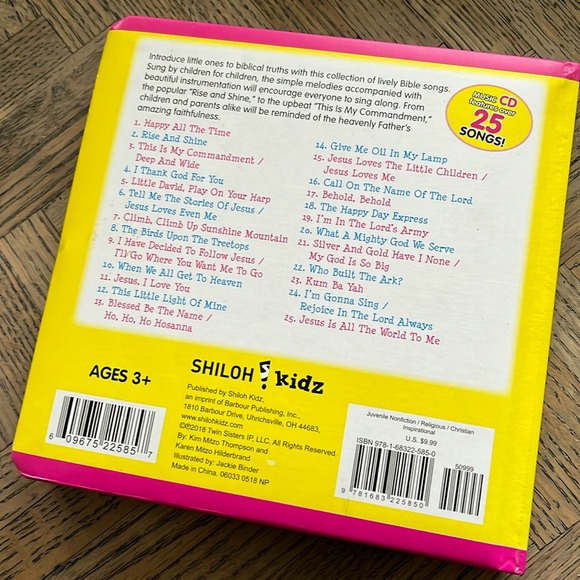 Sing-Along Bible Songs Book with Music CD - Picture 2 of 4